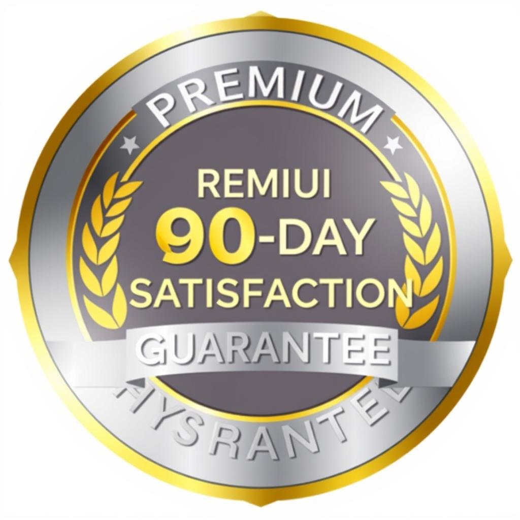 90-day satisfaction guarantee seal for HepatoBurn metabolism booster supplement
