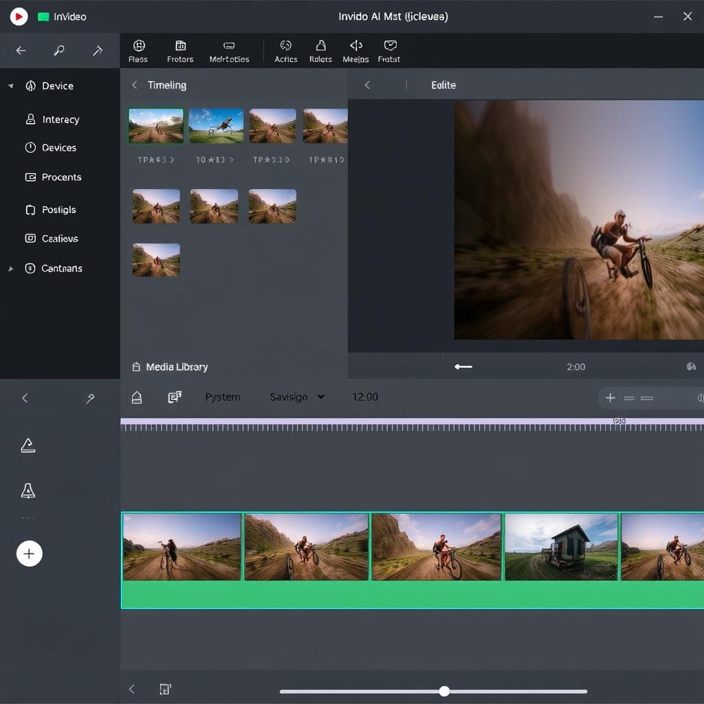 Intuitive editor in InVideo AI video generator