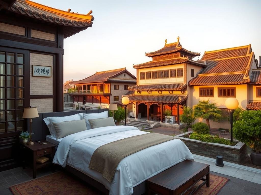 Kaifeng Song Dynasty heritage with traditional Chinese boutique hotel, showcasing best hotels in China for cultural and historical experiences
