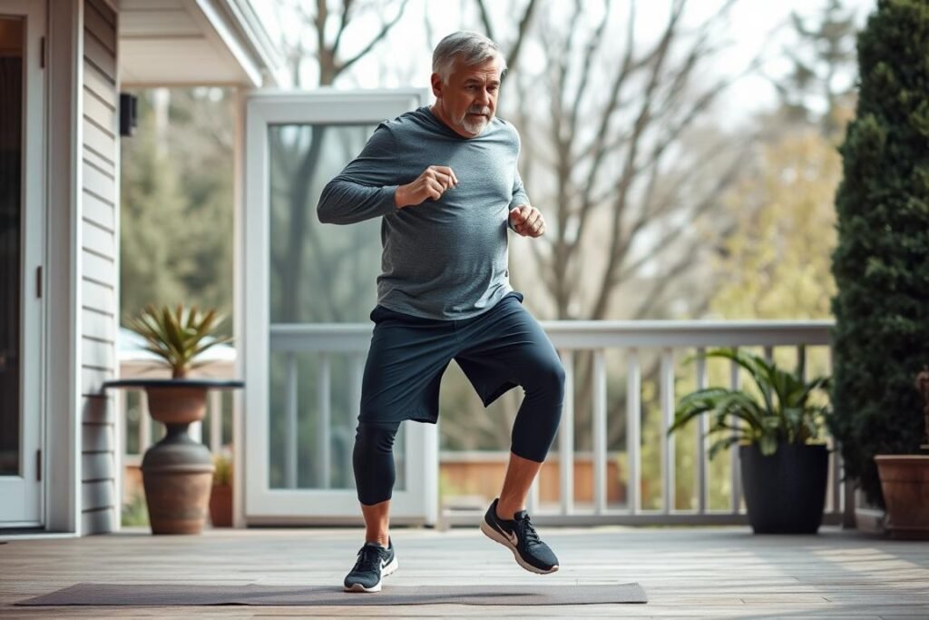 Person performing HIIT workout to boost metabolism