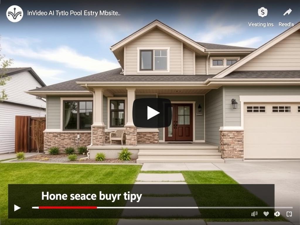 Real estate marketing video created with InVideo AI video generator