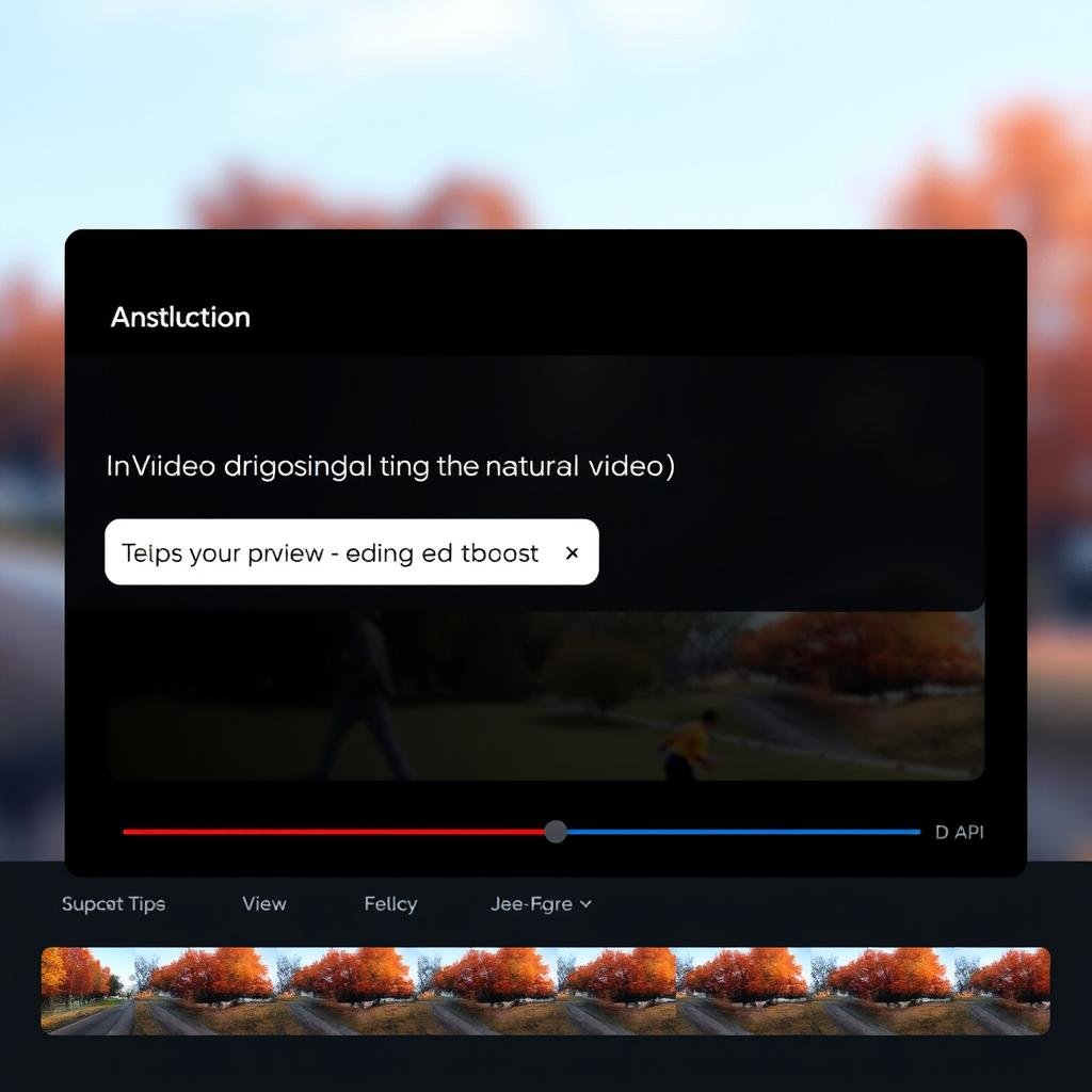 Text-based editing interface in InVideo AI video generator