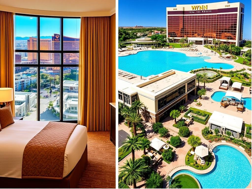 Wynn Las Vegas luxury room and amenities showing affordable luxury options
