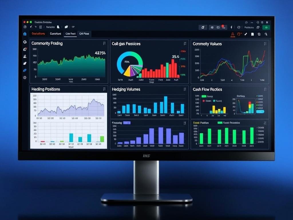 Financial risk management dashboard for oil and gas monetization strategies